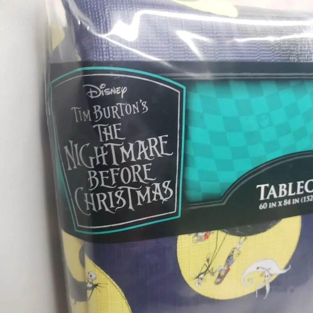Vinyl Tablecloth The Nightmare Before Christmas 70” Round Jack Skellington